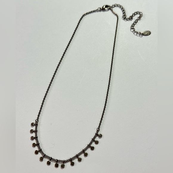 Sorrelli Petite Minimalist Necklace with Blank Disc Dangle - Picture 1 of 4